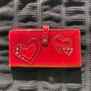 Relic Red Heart Bifold Wallet